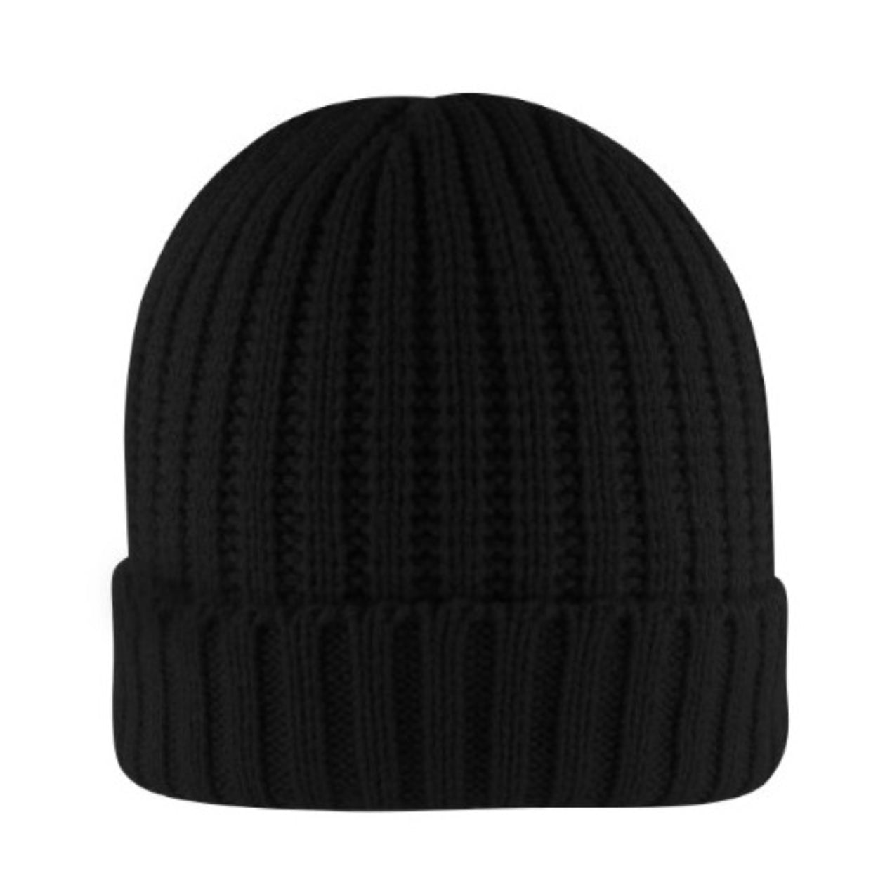 Rib Knit Cuffed Beanie - Image 4