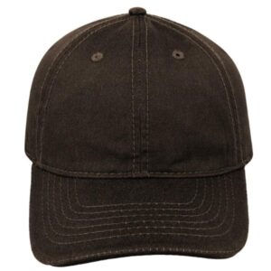 Washed Oil Skin 6P Cap - Image 11