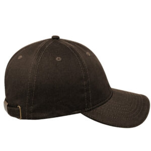 Washed Oil Skin 6P Cap - Image 13