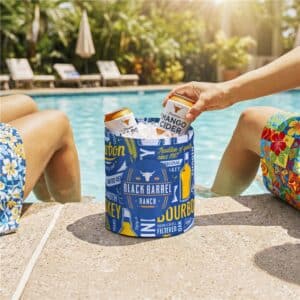 Hoppla Coldford Polyester Collapsible Ice Bucket - Image 3