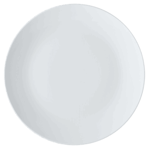 White Basics Coupe Plate