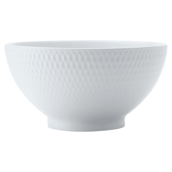 White Basics Diamonds Rice Bowl — White Basics Diamonds Rice Bowl