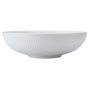 White Basics Diamonds Round Serving Bowl — White Basics Diamonds Round Serving Bowl