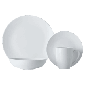 White Basics Fitzrovia Coupe Dinner Set 16 Piece — White Basics Fitzrovia Coupe Dinner Set 16 Piece