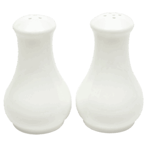 White Basics Fluted Salt & Pepper — White Basics Fluted Salt & Pepper