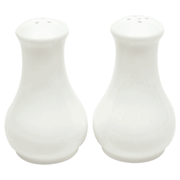 White Basics Fluted Salt & Pepper — White Basics Fluted Salt & Pepper