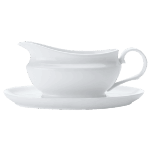 White Basics Gravy Boat and Saucer 550ml — White Basics Gravy Boat and Saucer 550ml