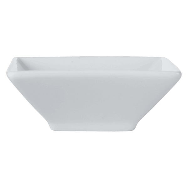 White Basics Square Footed Sauce Dish — White Basics Square Footed Sauce Dish