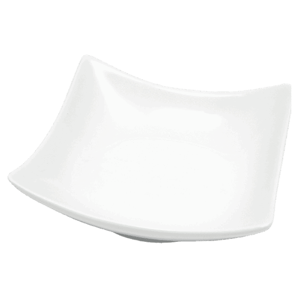 White Basics Wave Sauce Dish — White Basics Wave Sauce Dish