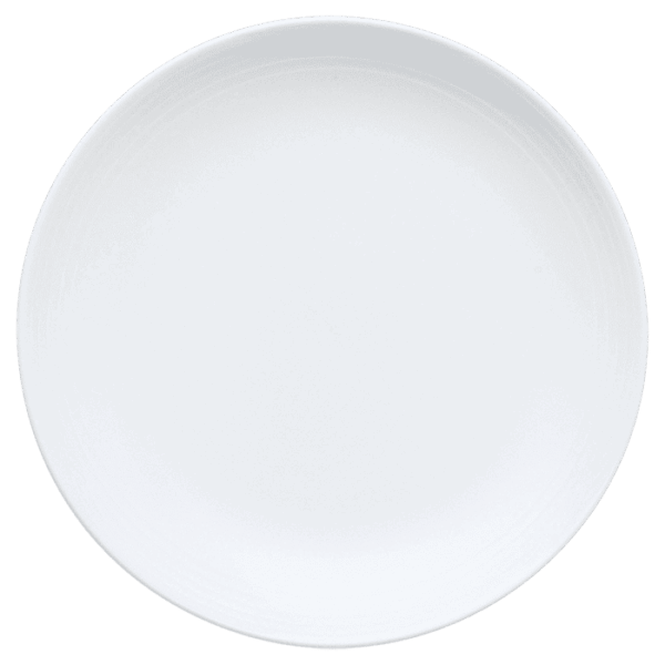 Arctic White Coupe Plate — Arctic White Coupe Plate