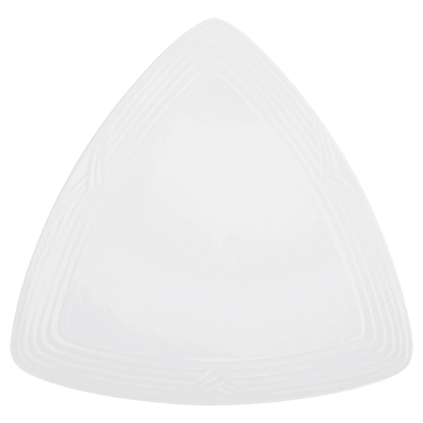 Arctic White Triangle Plate — Arctic White Triangle Plate