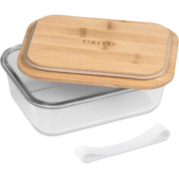 Okiyo Moshi Glass & Bamboo Lunch Box — Okiyo Moshi Glass & Bamboo Lunch Box