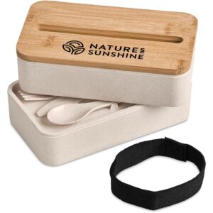 Alternative view of Okiyo Dura Wheat Straw & Bamboo Lunch Box Set