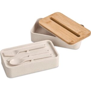 Okiyo Dura Wheat Straw & Bamboo Lunch Box Set - Image 7