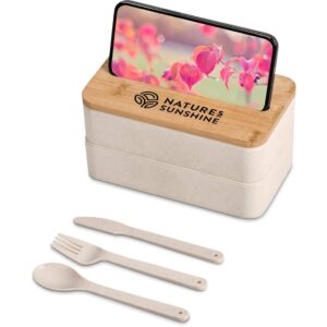 Okiyo Dura Wheat Straw & Bamboo Lunch Box Set - Image 15