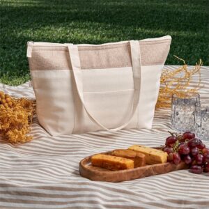 Okiyo Arshi Cotton & Jute 12 Can Lunch Cooler - Image 3
