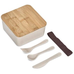 Alternative view of Okiyo Wani Wheat Straw & Bamboo Lunch Box