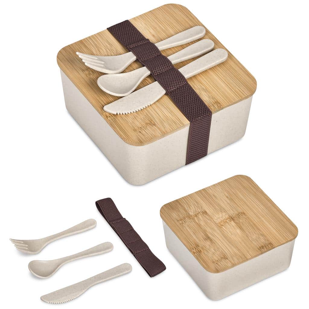Okiyo Wani Wheat Straw & Bamboo Lunch Box - Image 3