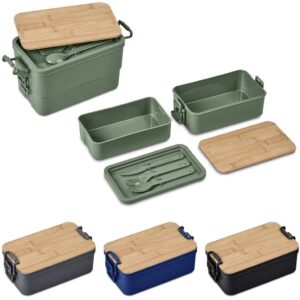 Urban Terrain Lakeside Double Layer Lunch Box & Cutlery Set - Image 5