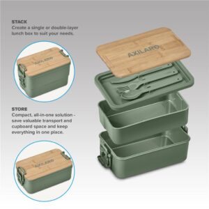 Urban Terrain Lakeside Double Layer Lunch Box & Cutlery Set - Image 3