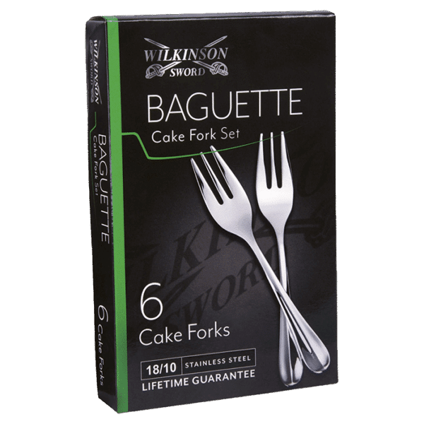 Baguette 6 Piece Cake Fork Set — Baguette 6 Piece Cake Fork Set