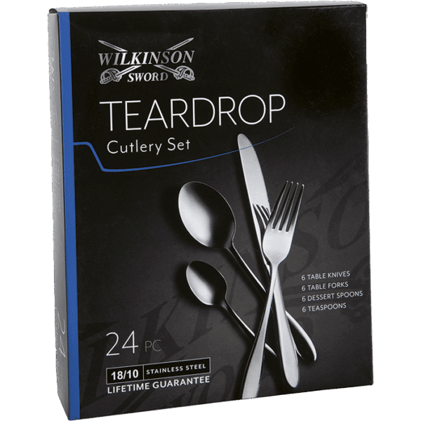 Teardrop 24 Piece Cutlery Set — Teardrop 24 Piece Cutlery Set