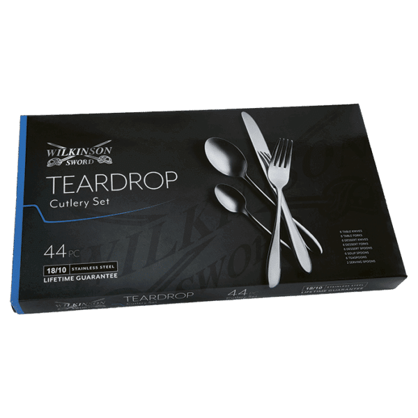 Teardrop 44 Piece Cutlery Set — Teardrop 44 Piece Cutlery Set