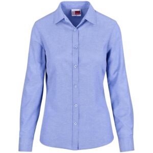 Alternative view of Ladies Long Sleeve Oxford Shirt