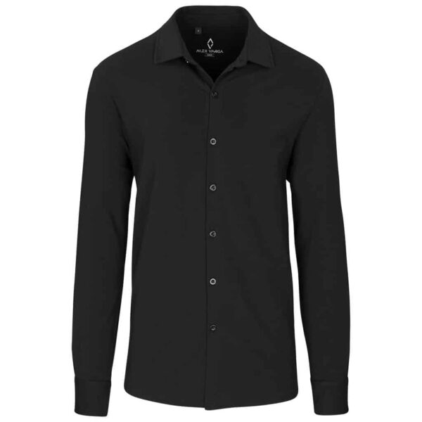 Mens Long Sleeve Alex Varga Cronus Knitted Shirt — Mens Long Sleeve Alex Varga Cronus Knitted Shirt
