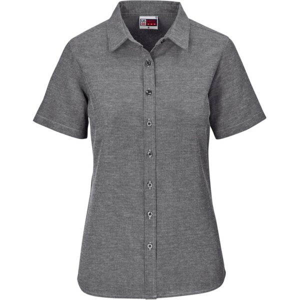 Ladies Short Sleeve Oxford Shirt — Ladies Short Sleeve Oxford Shirt