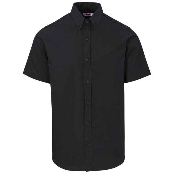 Mens Short Sleeve Brushed Cotton Twill Moderna Shirt — Mens Short Sleeve Brushed Cotton Twill Moderna Shirt
