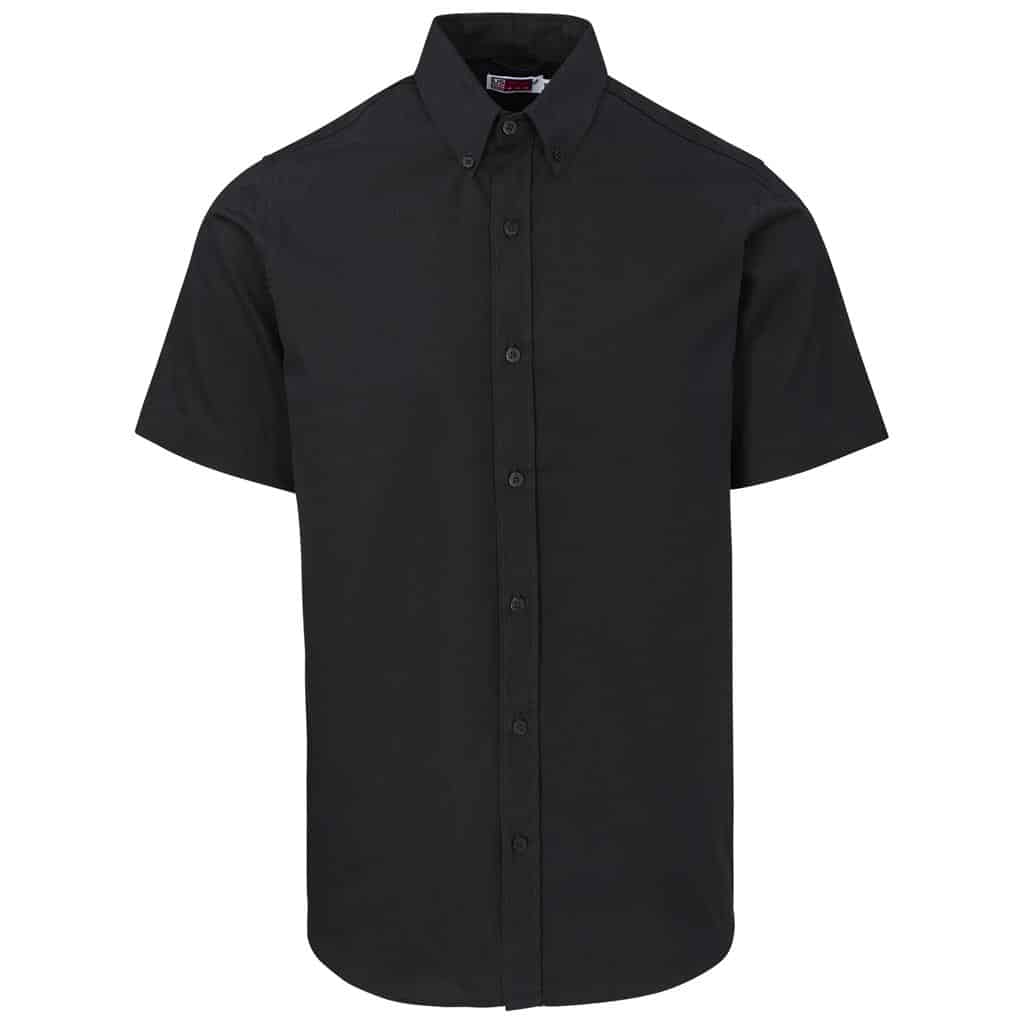 Mens Short Sleeve Brushed Cotton Twill Moderna Shirt — Mens Short Sleeve Brushed Cotton Twill Moderna Shirt