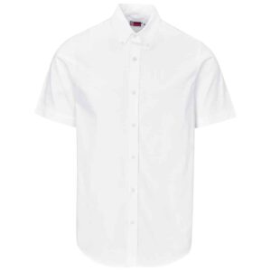 Mens Short Sleeve Brushed Cotton Twill Moderna Shirt - Image 5