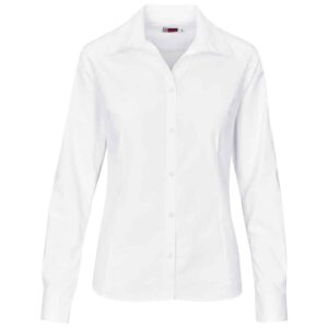 Ladies Long Sleeve Brushed Cotton Twill Moderna Shirt - Image 5