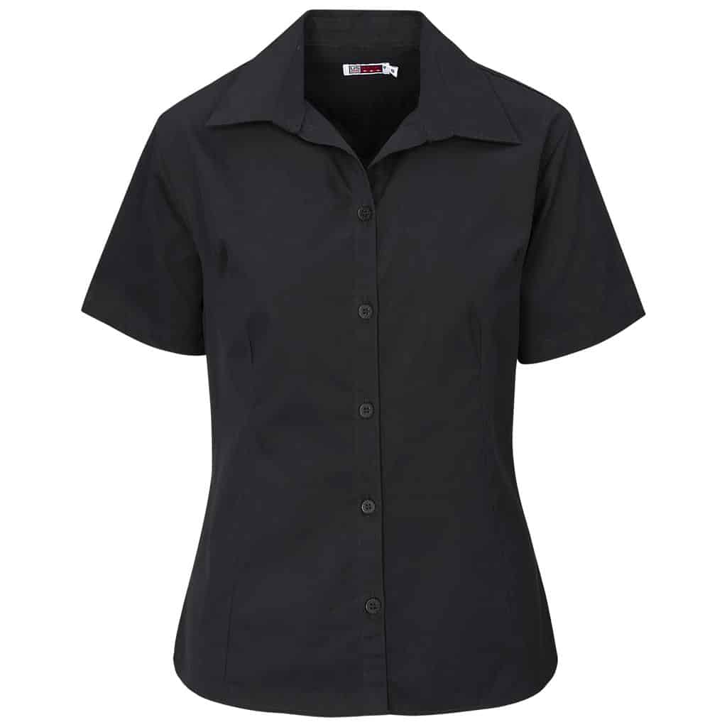 Ladies Short Sleeve Brushed Cotton Twill Moderna Shirt — Ladies Short Sleeve Brushed Cotton Twill Moderna Shirt