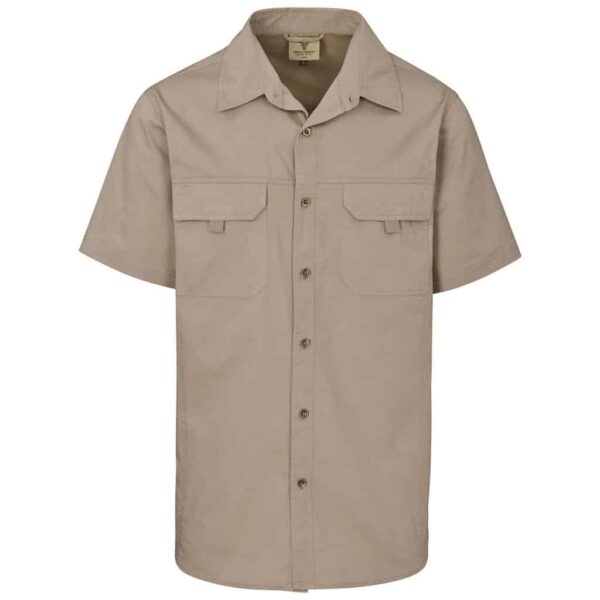 Mens Short Sleeve Mawenzi Twill Shirt — Mens Short Sleeve Mawenzi Twill Shirt