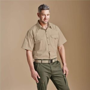 Mens Short Sleeve Mawenzi Twill Shirt - Image 3