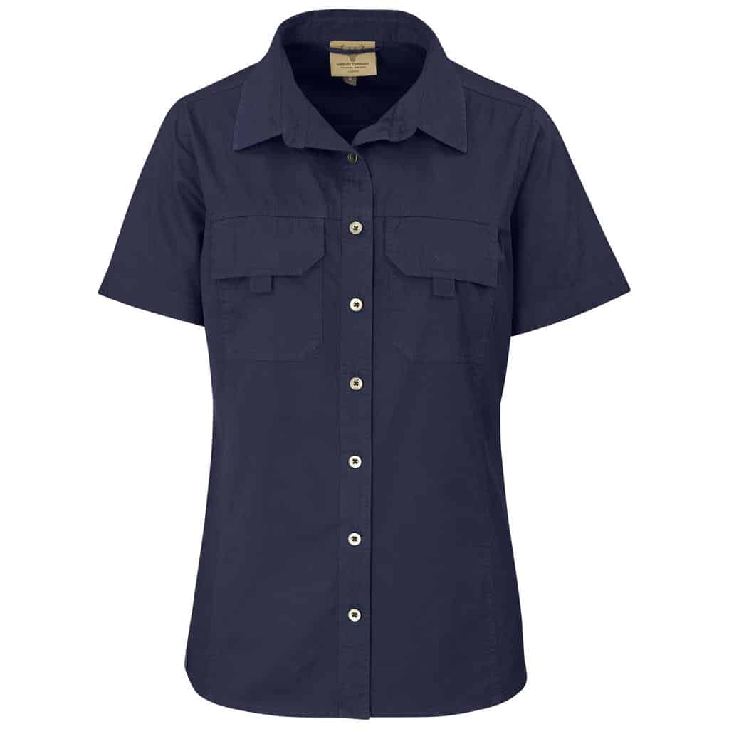 Ladies Short Sleeve Mawenzi Twill Shirt - Image 6
