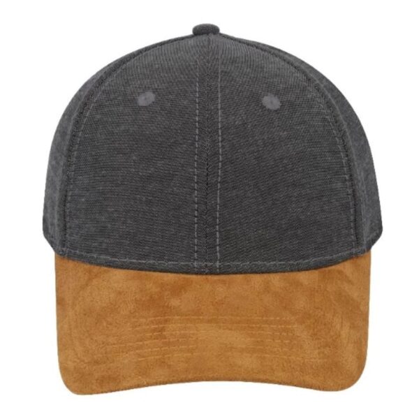 Chambray/Suede 6 Panel Cap — Chambray/Suede 6 Panel Cap