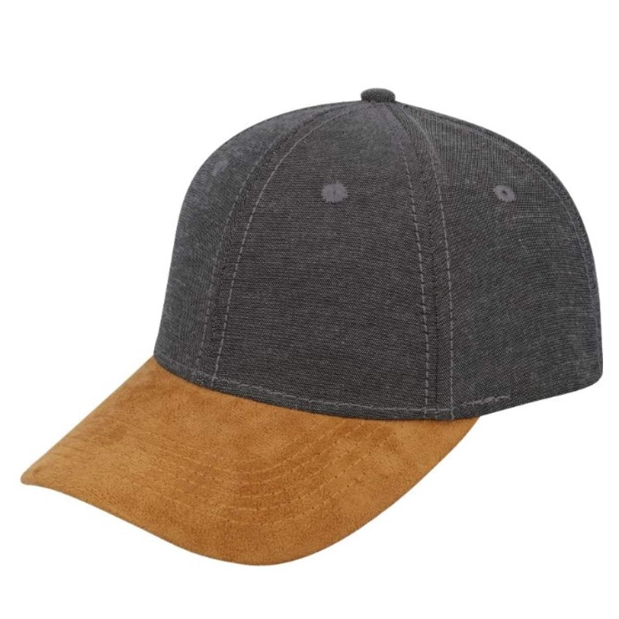Chambray/Suede 6 Panel Cap - Image 8