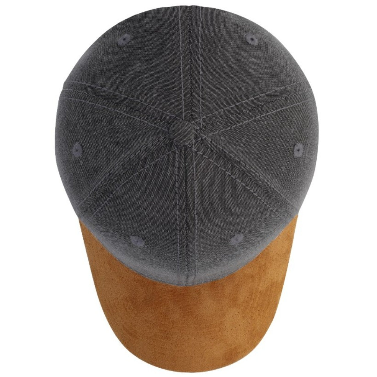 Chambray/Suede 6 Panel Cap - Image 9