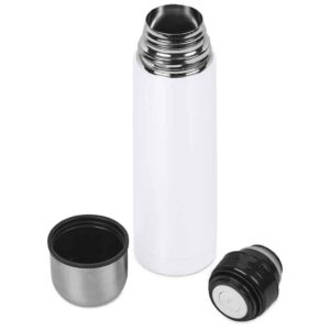 Altitude Alpaca Stainless Steel Vacuum Flask – 500ml - Solid White - Image 2