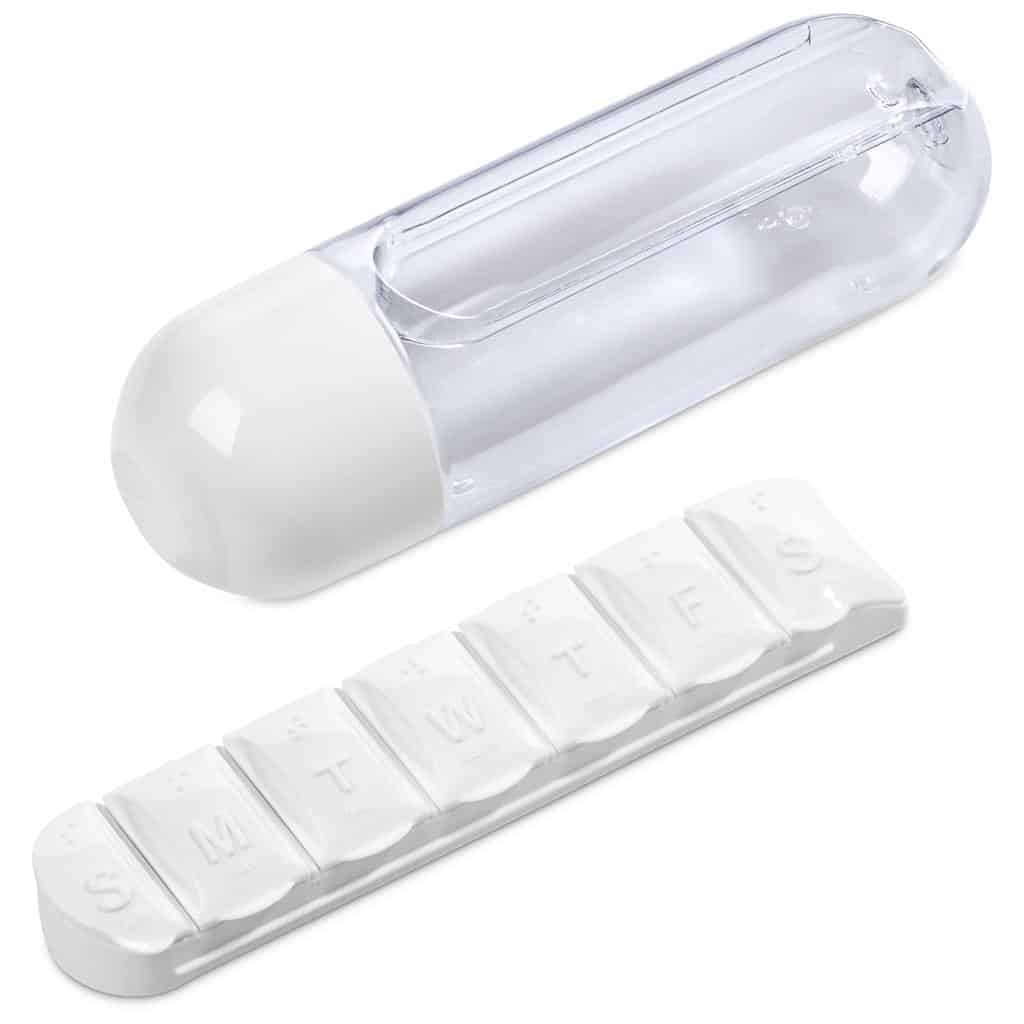 Altitude Vita-Stream Pill Box Plastic Water Bottle - 600ml - Image 4