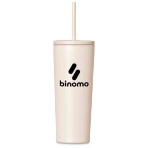Kooshty Concorde Stainless Steel & Plastic Double-Wall Tumbler & Straw - 720ml - Image 5