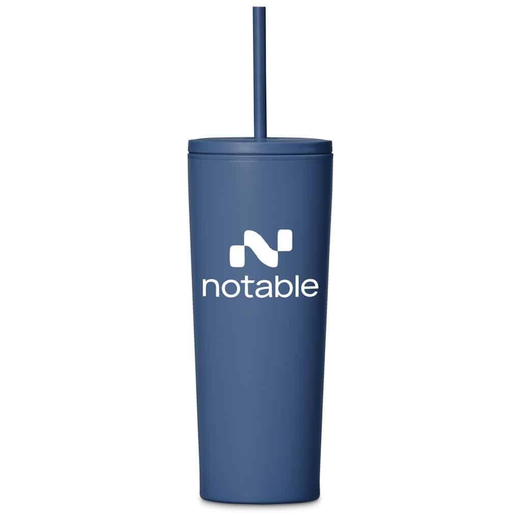 Kooshty Concorde Stainless Steel & Plastic Double-Wall Tumbler & Straw - 720ml - Image 6