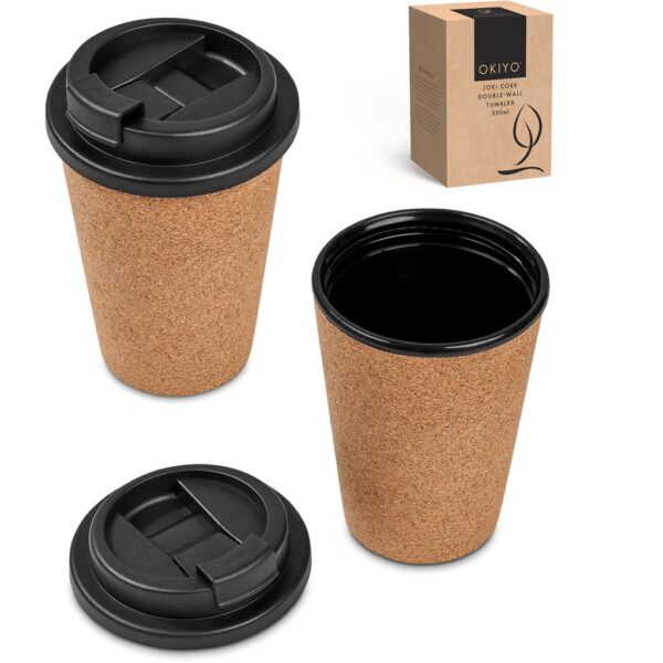 Okiyo Joki Cork & Wheat Straw Double-Wall Tumbler – 350ml — Okiyo Joki Cork & Wheat Straw Double-Wall Tumbler – 350ml