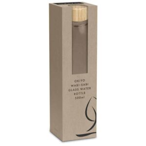 Okiyo Wabi-Sabi Glass Water Bottle - 500ml - Image 7