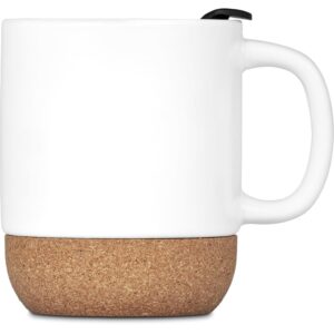 Serendipio Sienna Cork & Ceramic Sublimation Coffee Mug - 340ml - Image 3