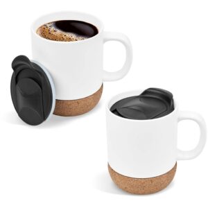 Alternative view of Serendipio Sienna Cork & Ceramic Sublimation Coffee Mug - 340ml