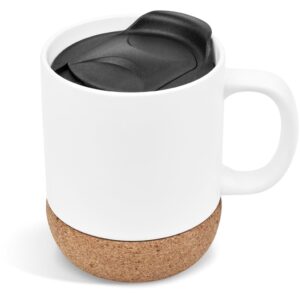 Serendipio Sienna Cork & Ceramic Sublimation Coffee Mug - 340ml - Image 8
